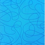 Nutex Fabrics - Squiggle Extra Wide Quilt Backing- Aqua
