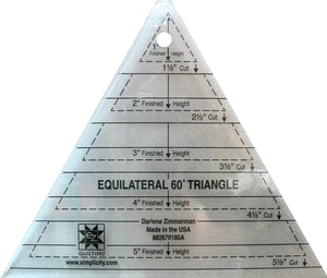E-Z Quilting 60deg Triangle