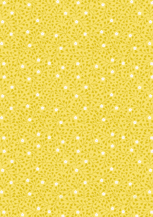 Lewis & Irene - Spring Treats - Mini Heart Floral Yellow