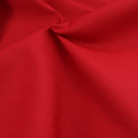 PolyCotton Plain - Cherry