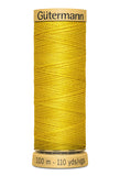 Gutermann Cotton Thread (100M) (Yellow)