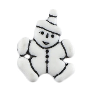 Buttons: Carded: 21mm: Pack of 4: Snowman