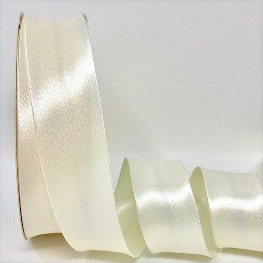 Satin Bias Binding - 30mm Cream