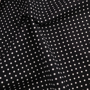 Reynard Fabrics Cotton Poplin - Polka Dot Black/White