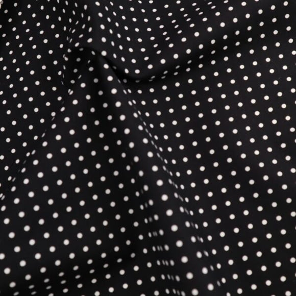 Reynard Fabrics Cotton Poplin - Polka Dot Black/White