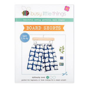 Busy Little Things - Board Shorts Pattern