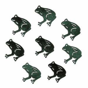 Craft Embellishments: Fabric Frogs: Pack of 8