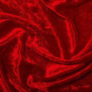 Crushed Velour - Red