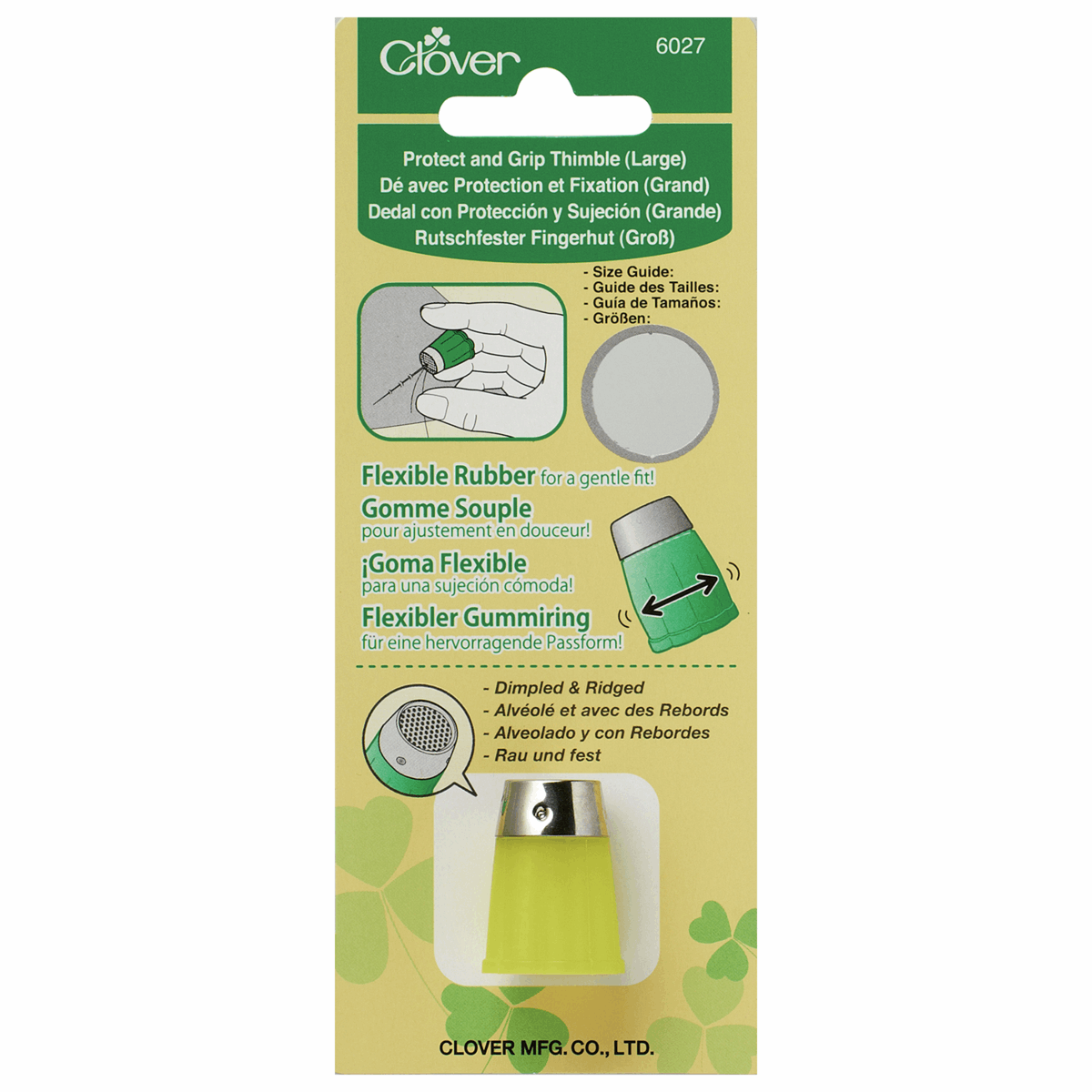 Clover Protect and Grip Thimble Large