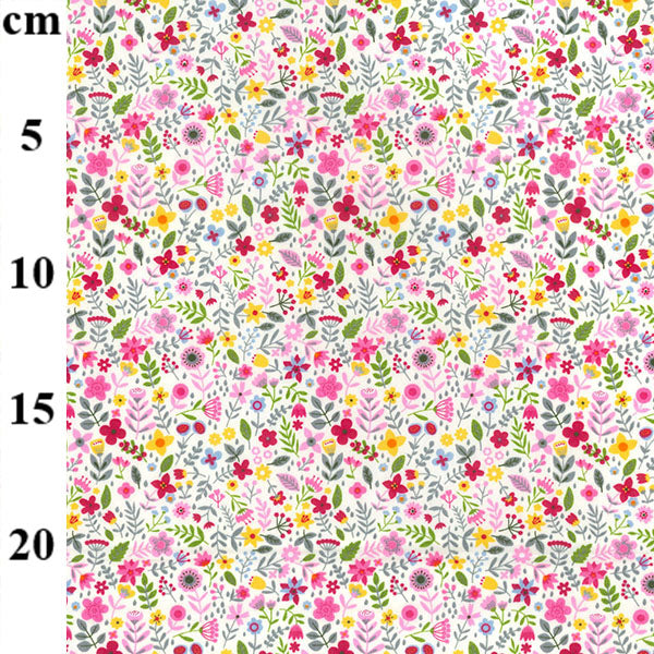 Cotton Poplin Small Floral Design