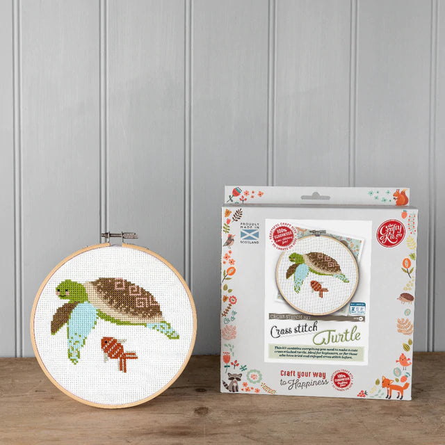 Crafty Kit Company Turtle Cross Stitch Kit