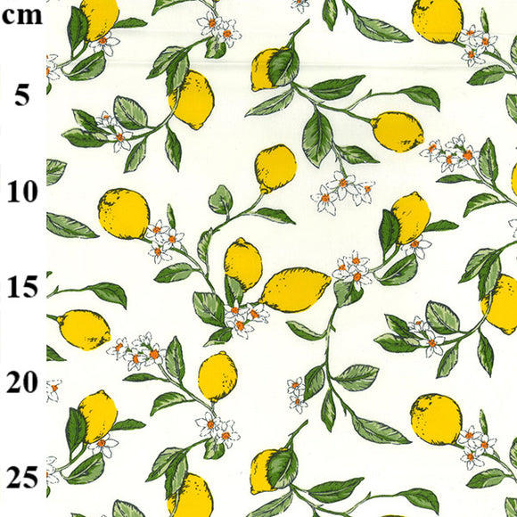 Cotton Poplin - Lemons