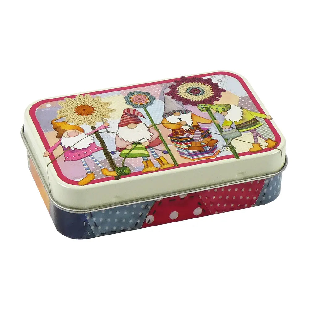 Crafting Gnomes Mini Rectangular Tin by Emma Ball Ltd