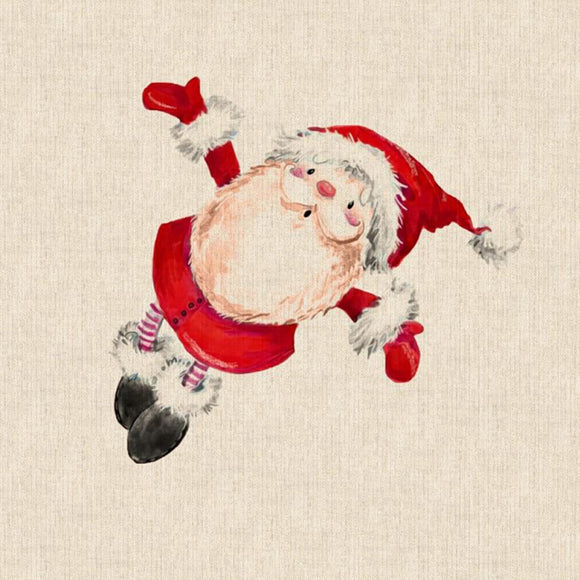 Cushion Panel - Flying Santa