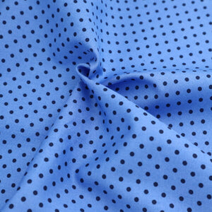 Reynard Fabrics Cotton Poplin - Polka Dot Denim/Navy