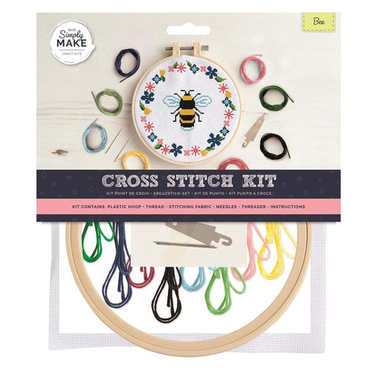 Docrafts Simply Make Bee Cross Stitch Kit