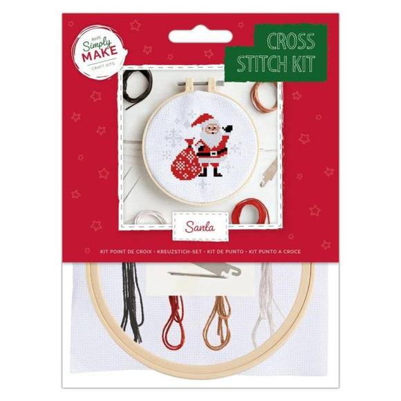 Docrafts Simply Make Santa Cross Stitch Kit