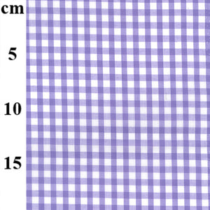 PolyCotton Gingham 1/4" - Lilac