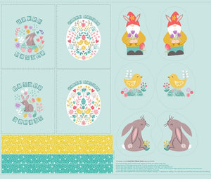 Lewis & Irene - Spring Treats - Easter Bags & Cut Outs Panel