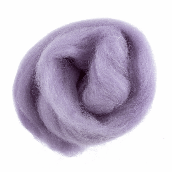 Trimits Natural Wool Roving Felt - Lilac