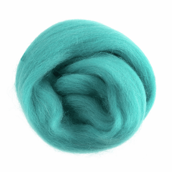 Trimits Natural Wool Roving Felt - Teal