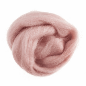 Trimits Natural Wool Roving Felt - Powder Pink
