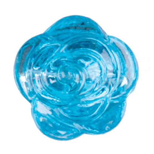 Buttons: Rose: 12mm: Blue