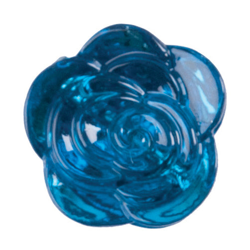 Buttons: Rose: 12mm: Turquoise