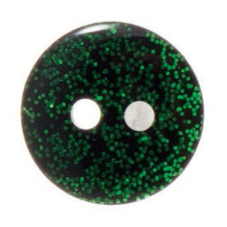 Button Shiny Glitter - 12mm Green
