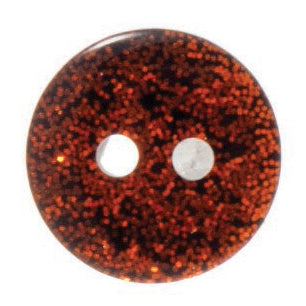 Button Shiny Glitter - 12mm Orange