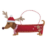 Felt Decoration Kit - Christmas: Festive Dachshund