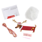 Felt Decoration Kit - Christmas: Festive Dachshund