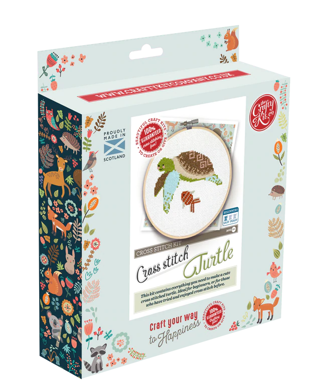 Crafty Kit Company Turtle Cross Stitch Kit