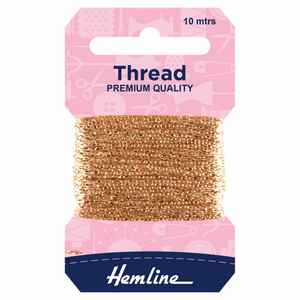Hemline Glitter Thread - Light Gold
