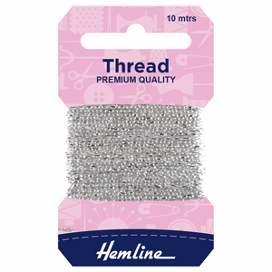Hemline Glitter Thread - Silver