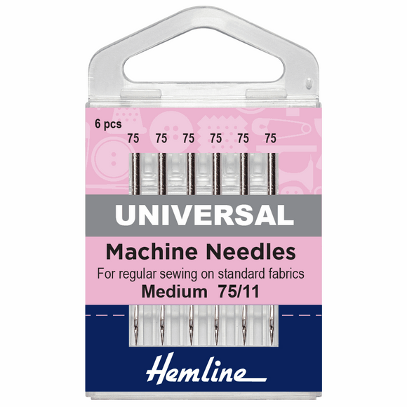Hemline Universal Machine Needles 75/11