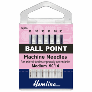 Hemline Ballpoint Machine Needles 90/14