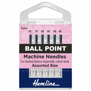 Hemline Ballpoint Medium Assorted Machine Needles
