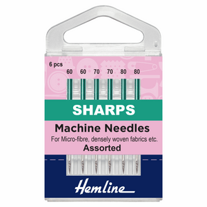 Hemline Fine Assorted Sharps Machine Needles