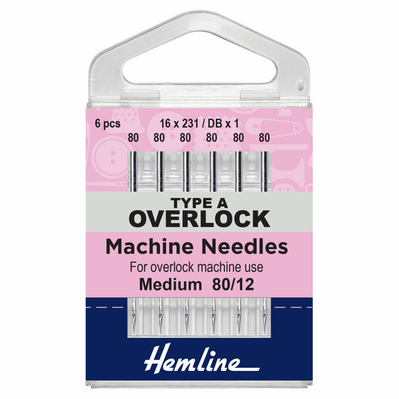 Hemline Overlock Needle 80/12
