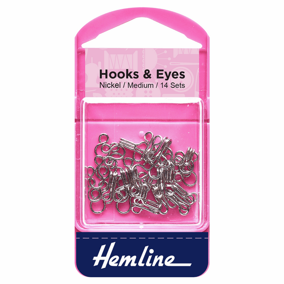 Hemline Hooks & Eyes Size 2