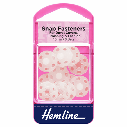 Hemline Snap Fasteners 15mm