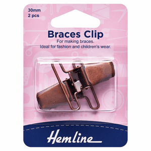 Hemline Brace Clip Bronze