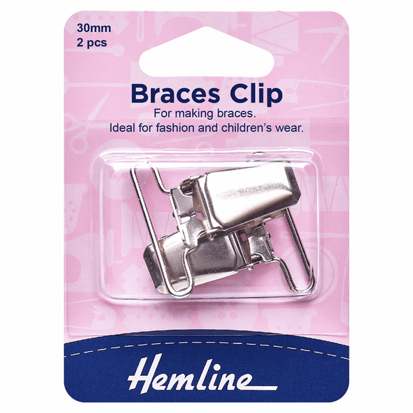 Hemline Brace Clip Silver