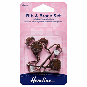Hemline Bib & Brace Set - Bronze