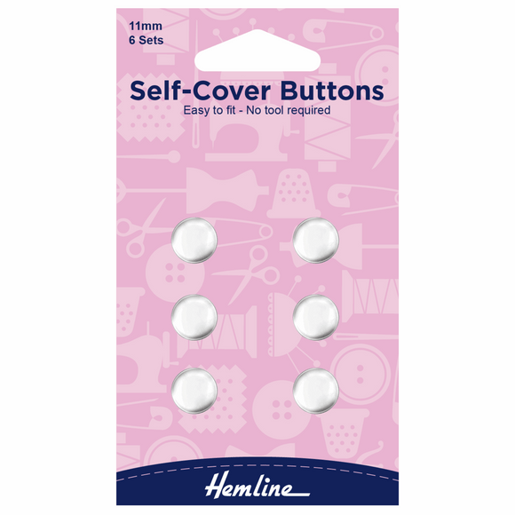 Hemline Self Cover Buttons 11mm