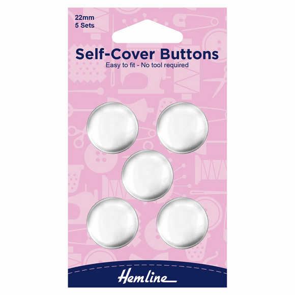 Hemline Self Cover Buttons 22mm