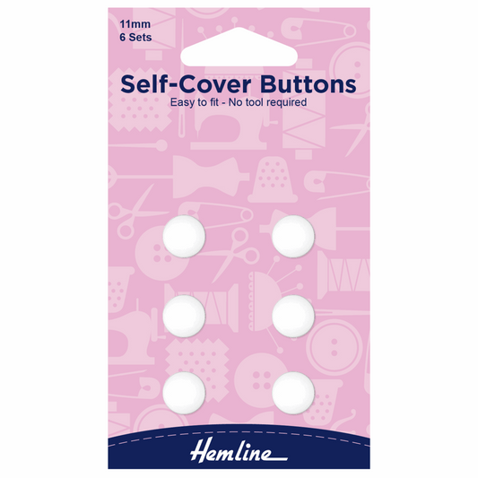 Hemline Self Cover Buttons 11mm
