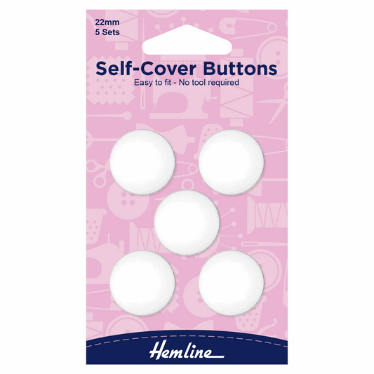 Hemline Self Cover Buttons 22mm
