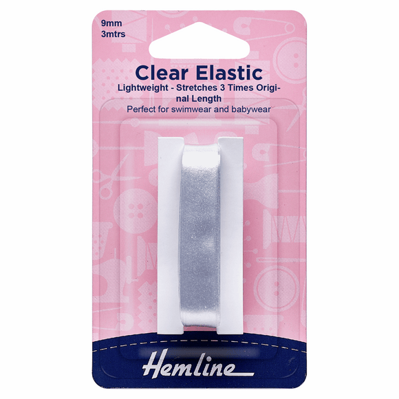 Hemline Clear Elastic - 9mm